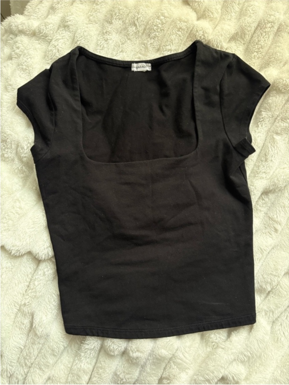 ❁ 3/$15 ❁ Garage Black Square-neck Tee